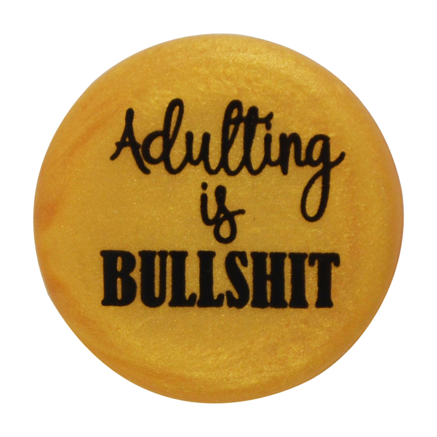 ADULTING GOLD WINE CAP