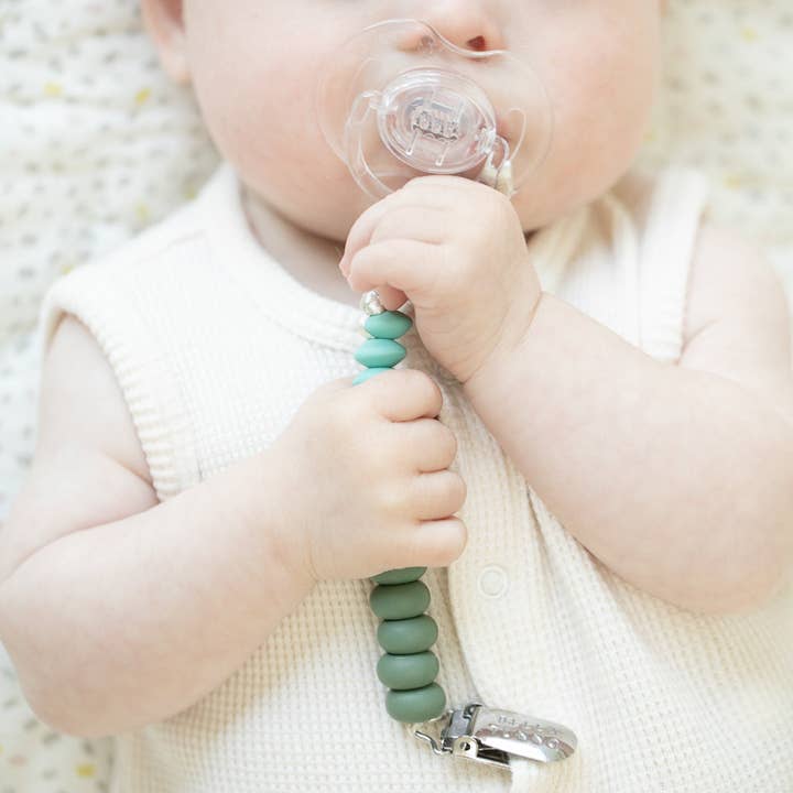 MOSS DUO PACIFIER CLIP