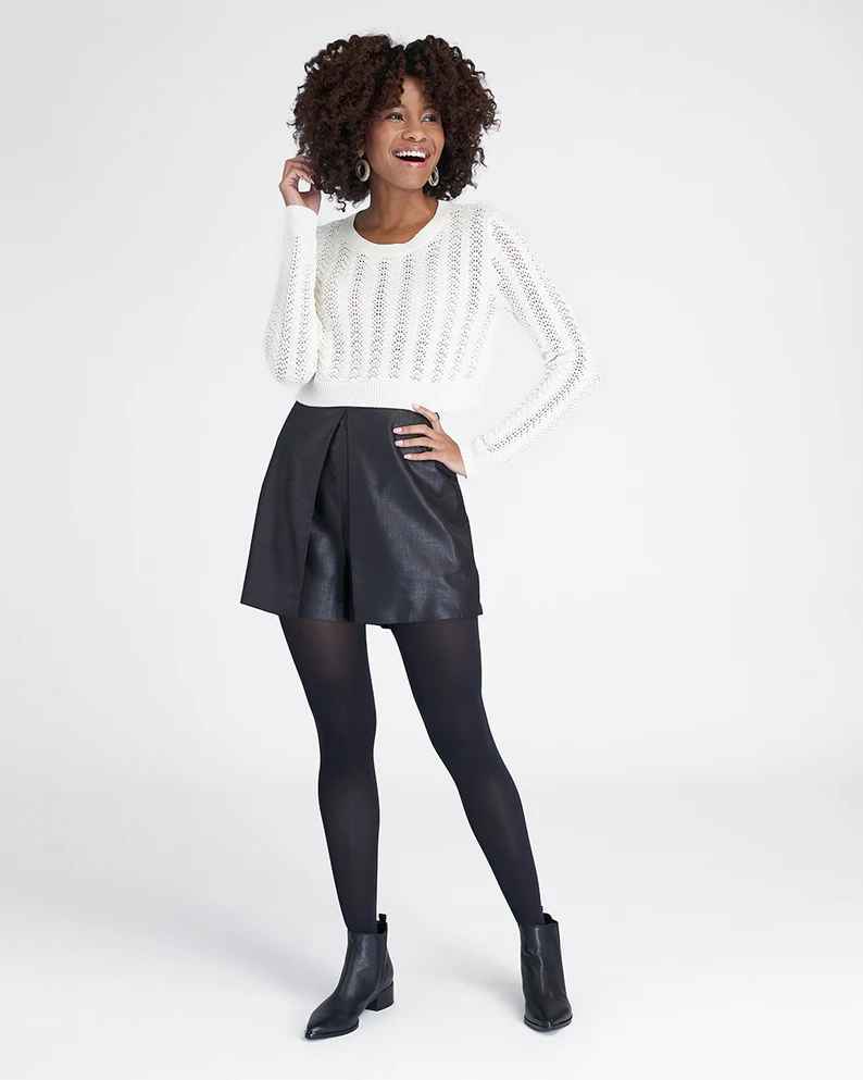 SPANX BLACK TIGHT END TIGHTS