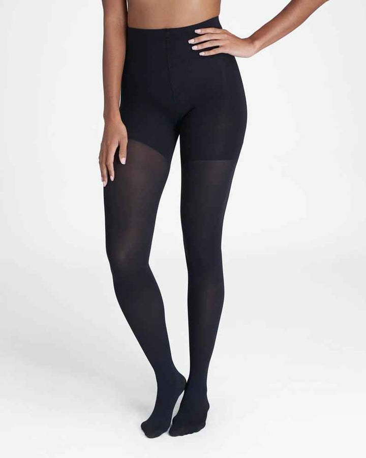 SPANX BLACK TIGHT END TIGHTS