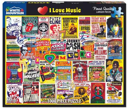 I Love Music 1000 Piece Puzzle