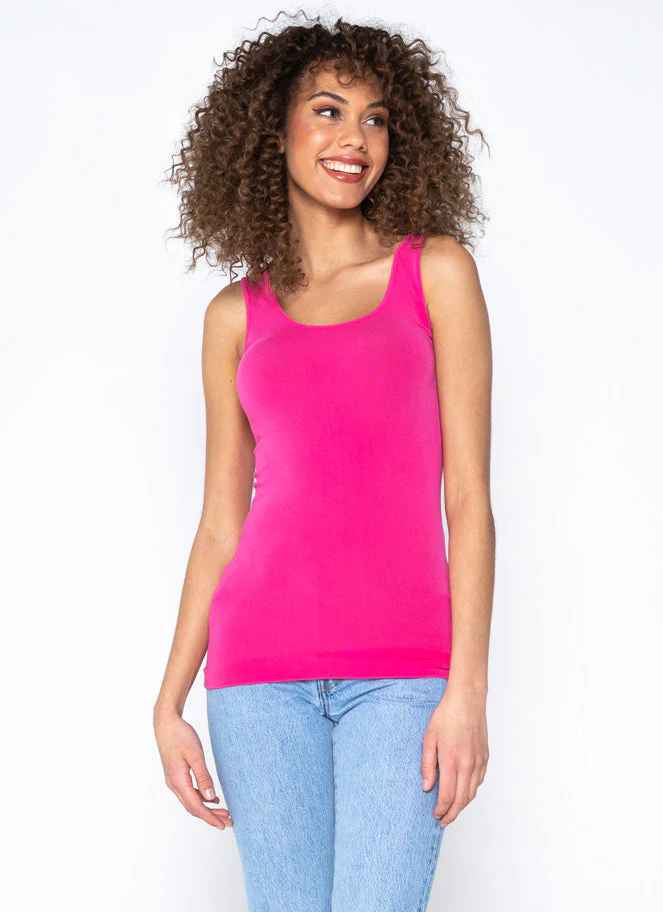 FUCHSIA BAMBOO LONG SCOOP TANK