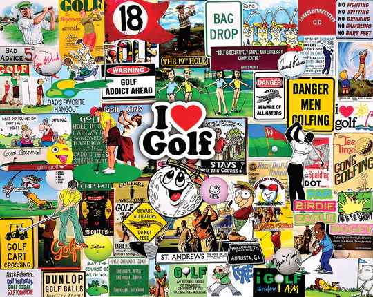I LOVE GOLF 1000 PIECE PUZZLE