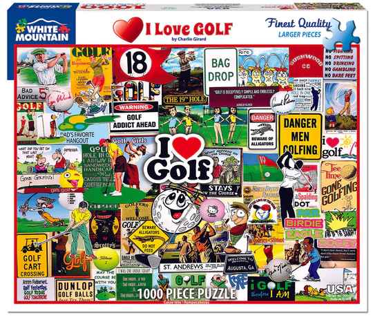 I LOVE GOLF 1000 PIECE PUZZLE