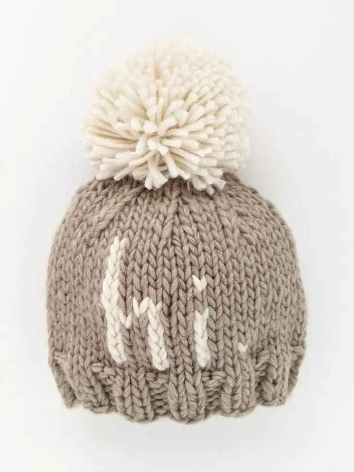 Hi Pebble Hand Knit Beanie Hat