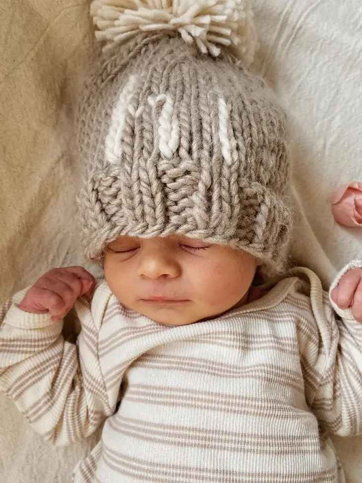 Hi Pebble Hand Knit Beanie Hat