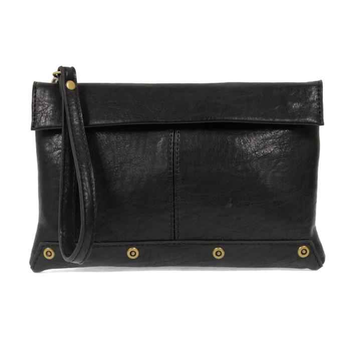 Black Kiara Foldover Convertible Crossbody