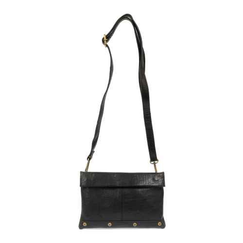Black Kiara Foldover Convertible Crossbody