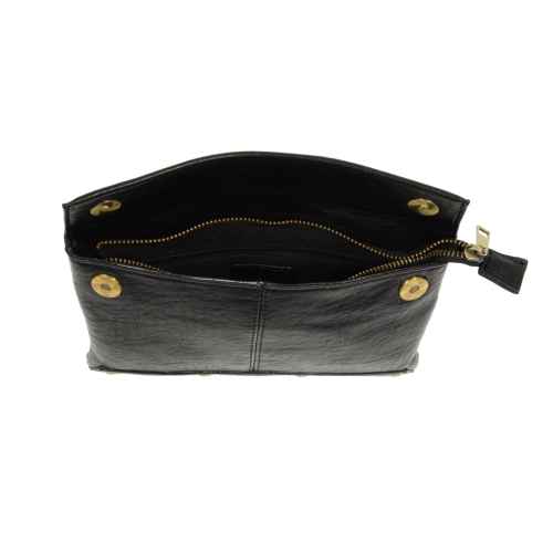 Black Kiara Foldover Convertible Crossbody