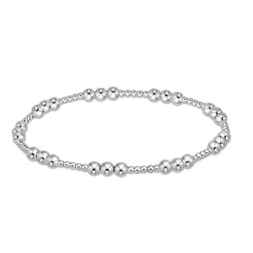 Sterling Classic Joy Pattern 4mm Bead Bracelet