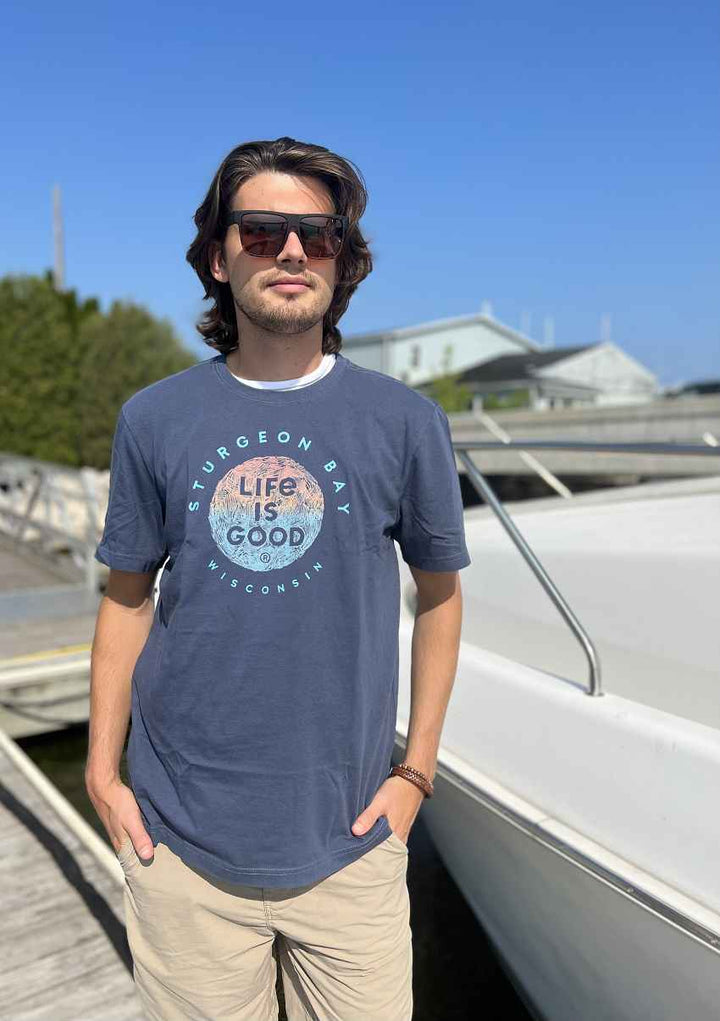Sturgeon Bay Ombre Coin Crusher Tee