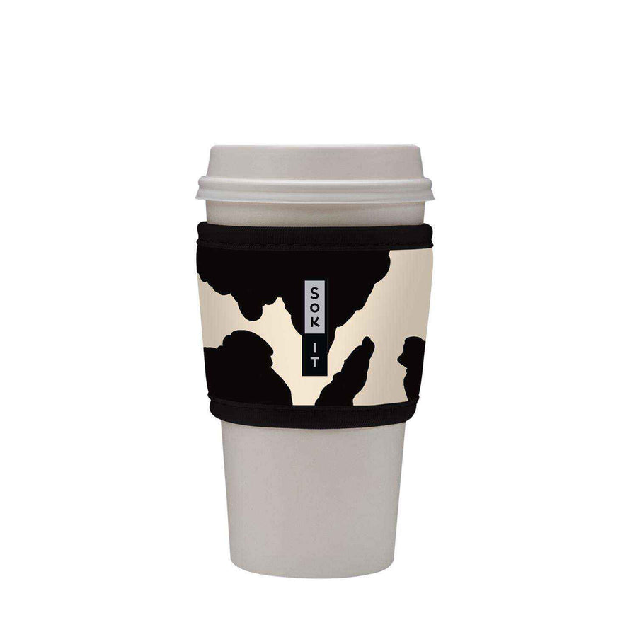 COW PRINT HOT CUP SLEEVE