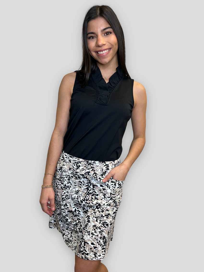 Ginny Vine Print 2 Pocket Skort