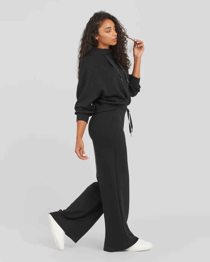SPANX Air Essentials Black Wide Leg Pant
