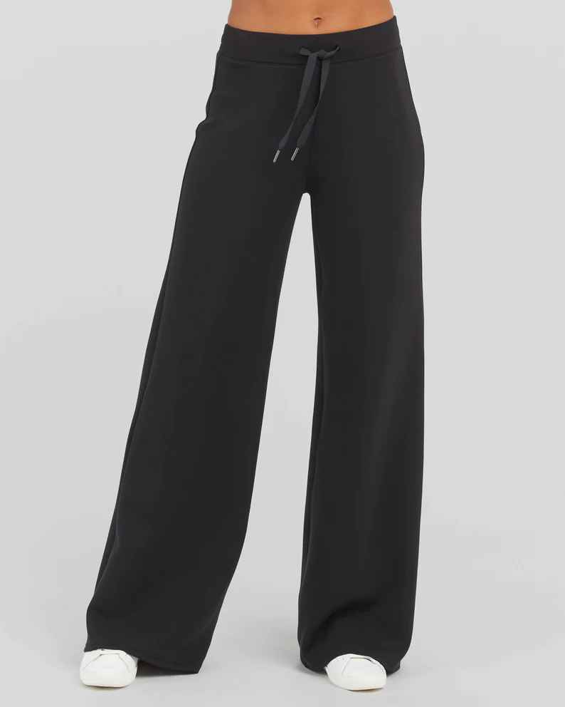 SPANX Air Essentials Black Wide Leg Pant