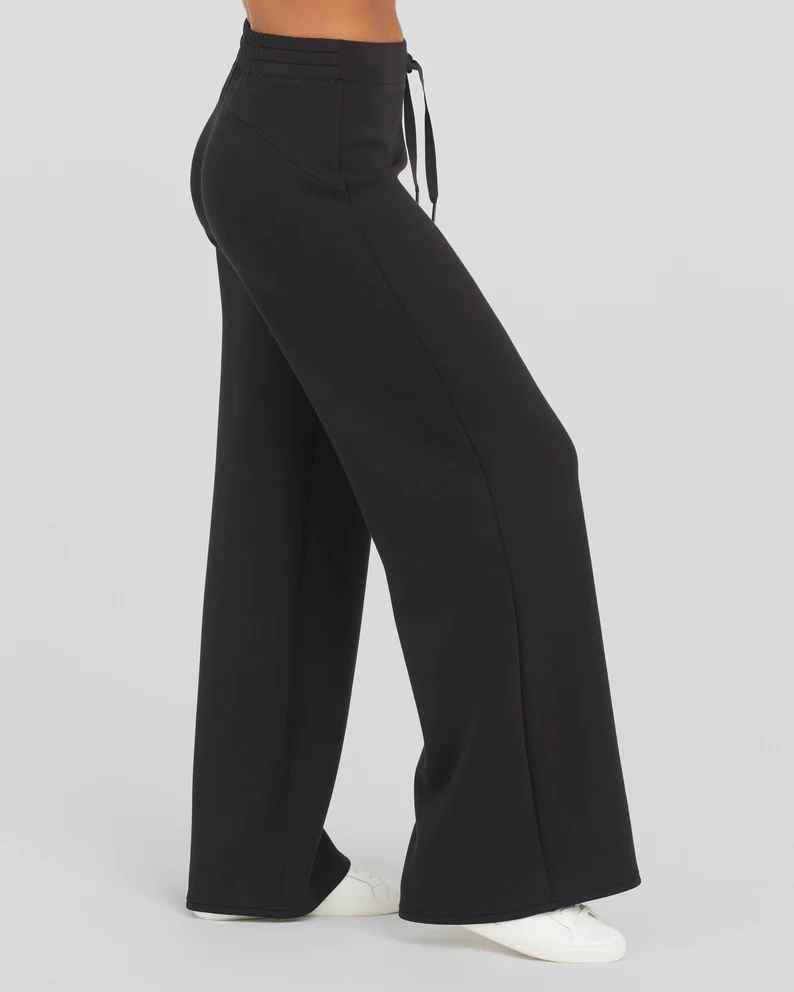 SPANX Air Essentials Black Wide Leg Pant