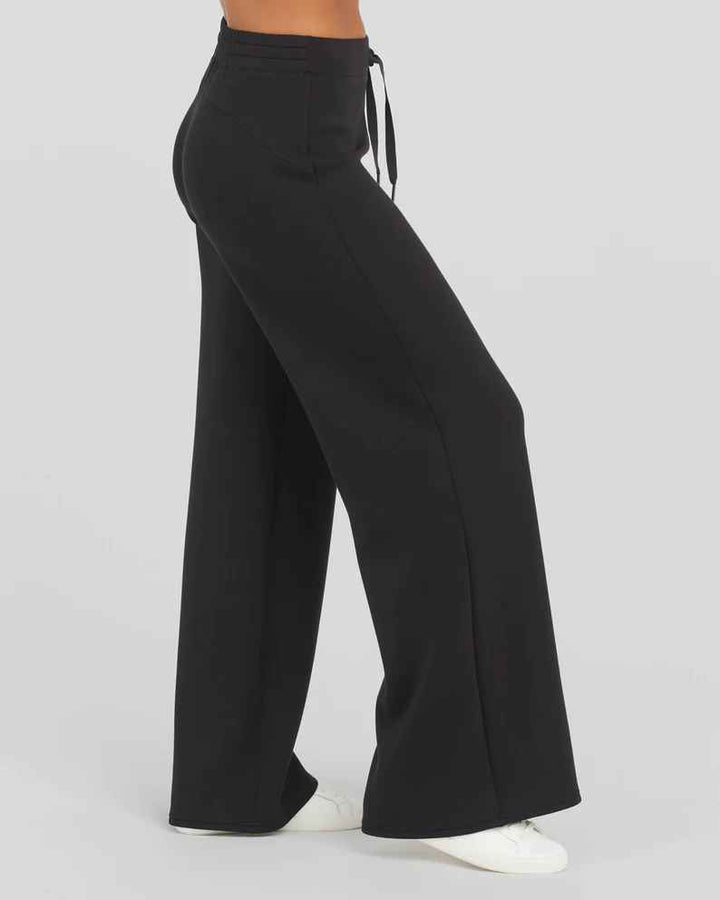 SPANX Air Essentials Black Wide Leg Pant