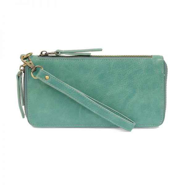 True Turq Chloe Zip Around Wristlet