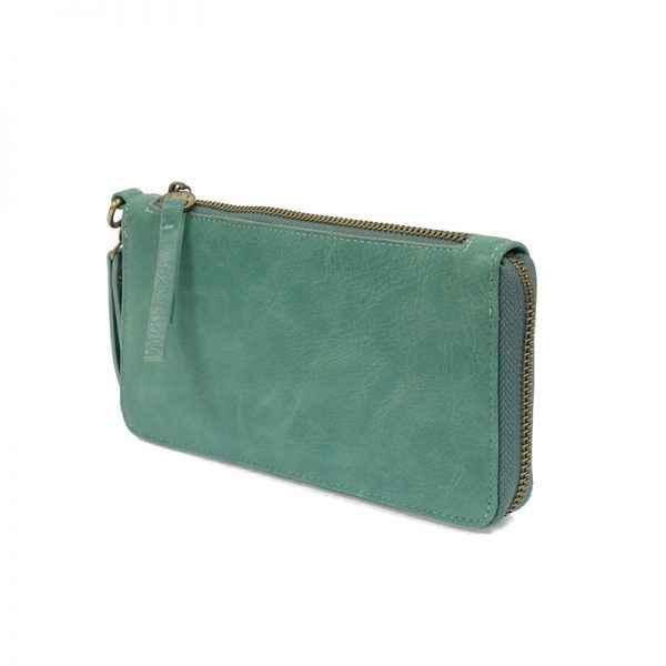 True Turq Chloe Zip Around Wristlet