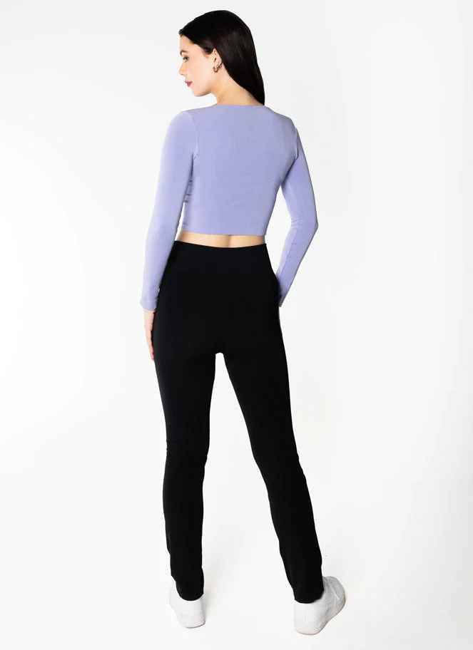 BLACK BAMBOO STRAIGHT LEGGING