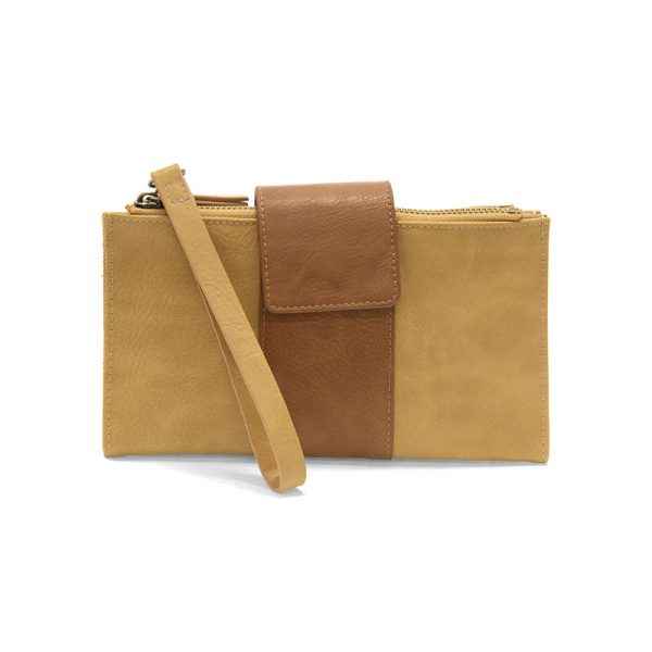 Tan + Hazelnut Camryn Colorblock Wallet Crossbody