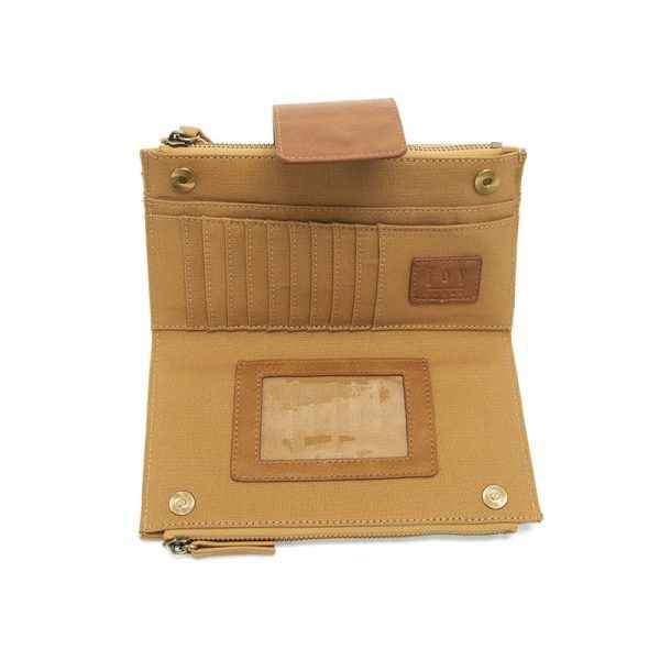 Tan + Hazelnut Camryn Colorblock Wallet Crossbody