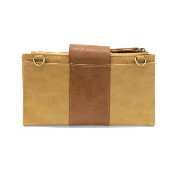 Tan + Hazelnut Camryn Colorblock Wallet Crossbody
