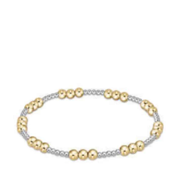Mixed Metal Classic Joy 4mm Bead Bracelet