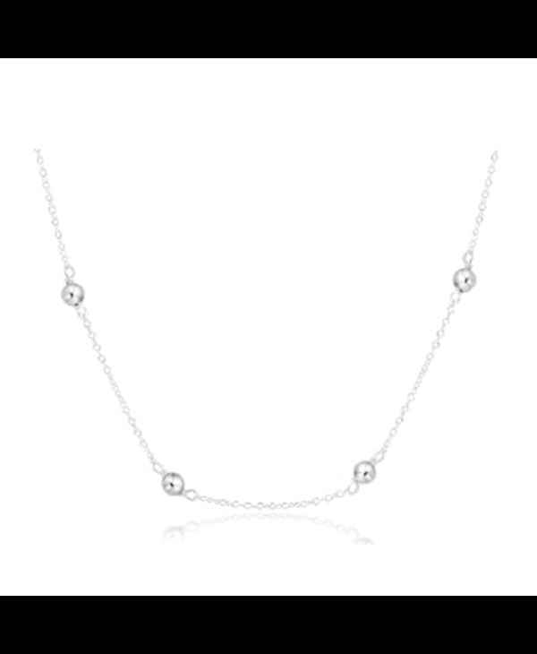 17" Choker Simplicity Chain Sterling - Classic 4mm Sterling by enewton