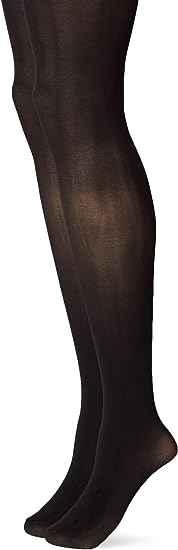 BLACK MICROFIBER TIGHTS