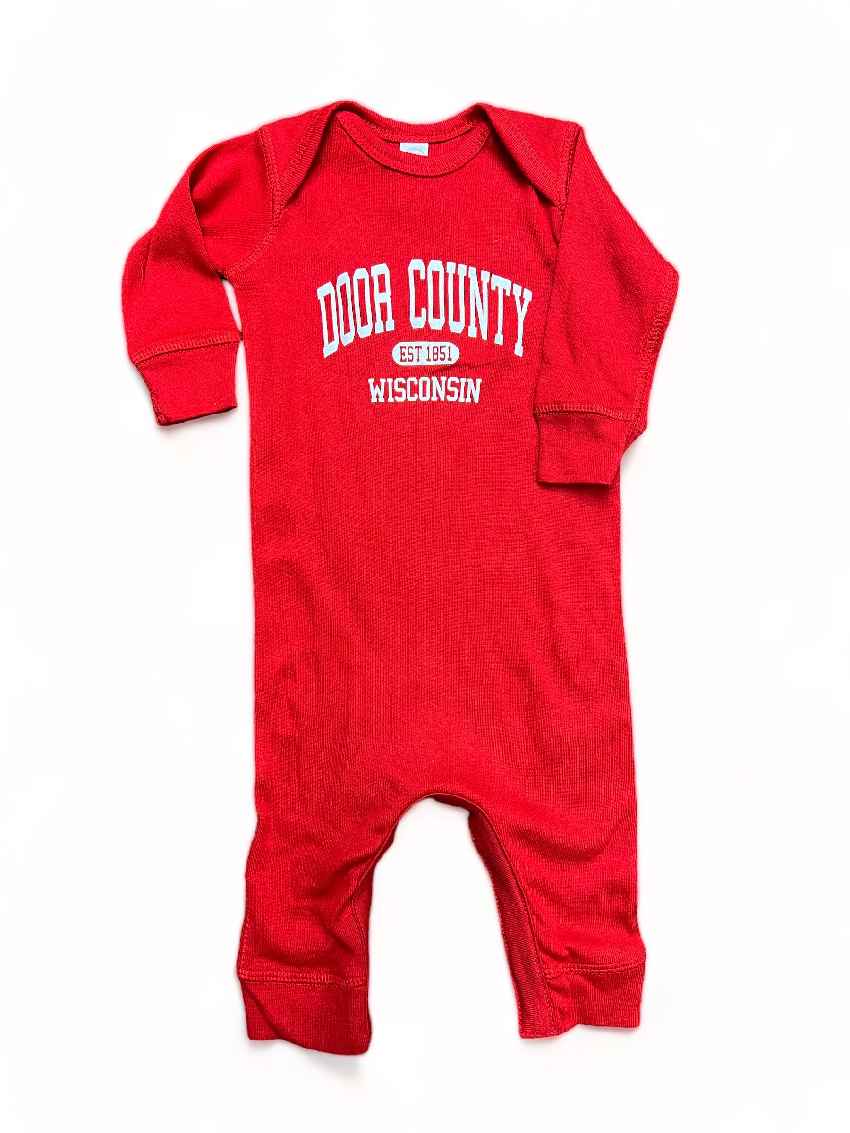 RED DOOR COUNTY BABY COVERALL