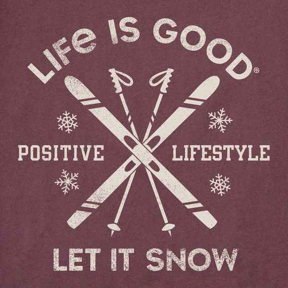 Let It Snow Ski L/S Crusher Tee