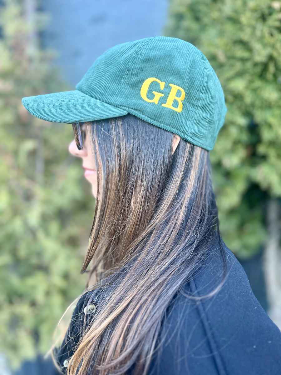 GB GREEN CORD HAT