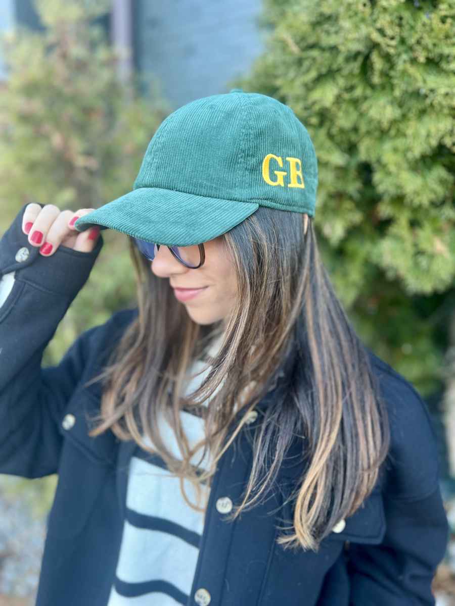 GB GREEN CORD HAT