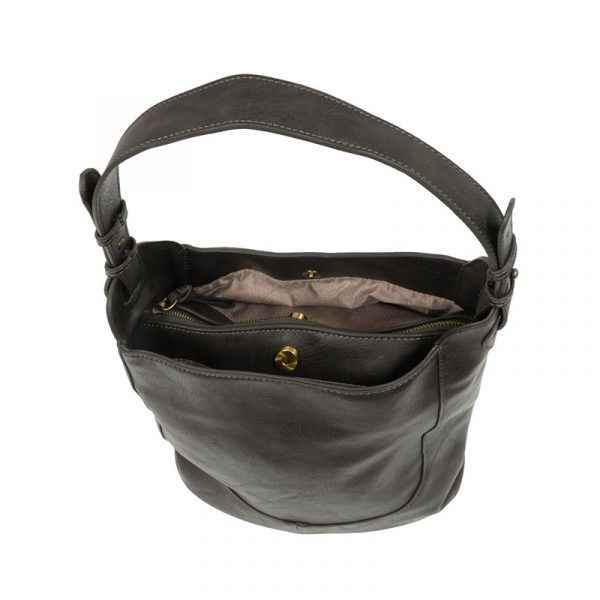 Charcoal Adele Large Bucket Bag
