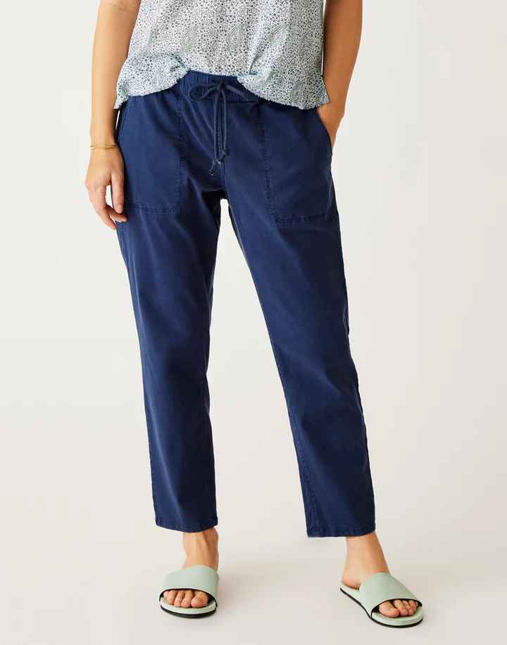ZOE NAVY TWILL PANT