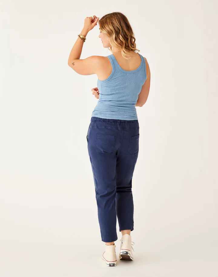 ZOE NAVY TWILL PANT