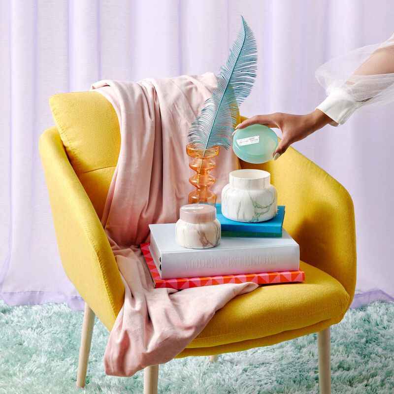 Coconut Santal 8oz Modern Marble Petite Jar Candle