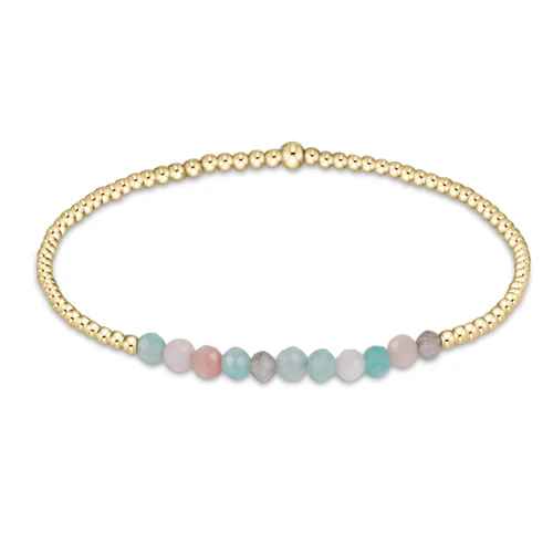 Hot Mess Gold Bliss 2mm Bead Bracelet