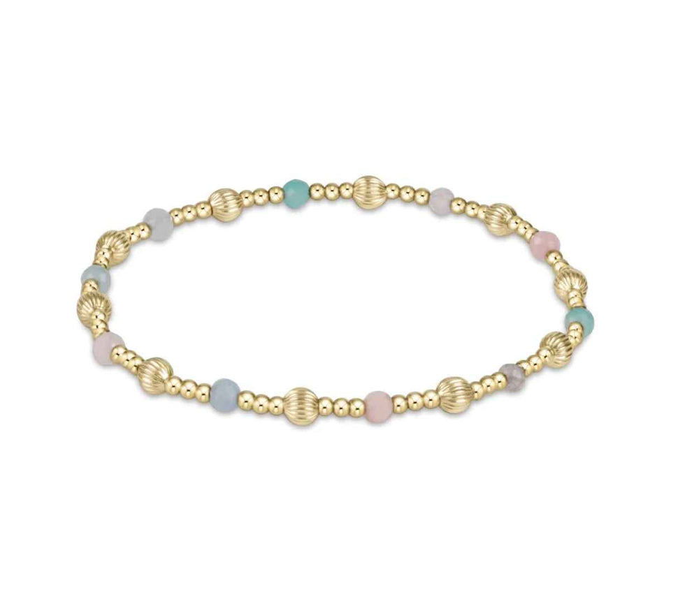 Hot Mess Dignity Sincerity Pattern 4mm Bead Bracelet