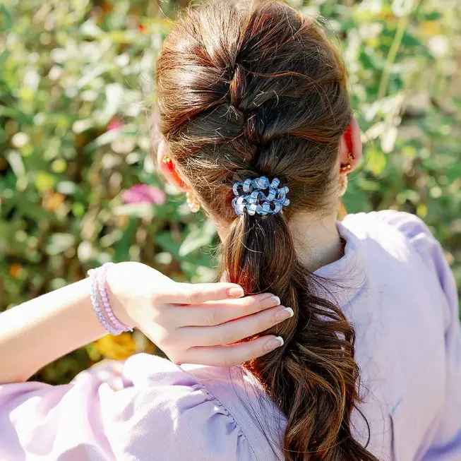 ORCHID OASIS LARGE HAIR TIES