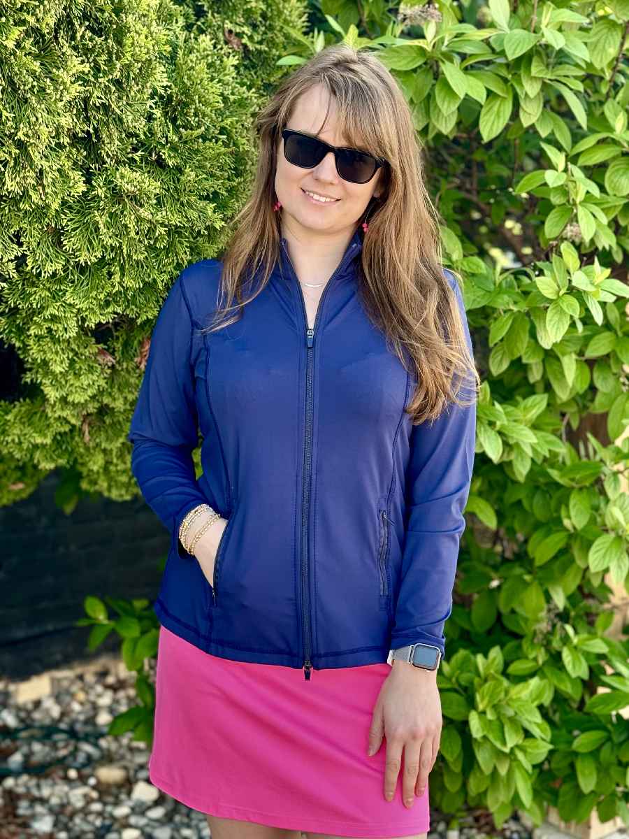 Jacqui Navy Pro Full Zip Jacket