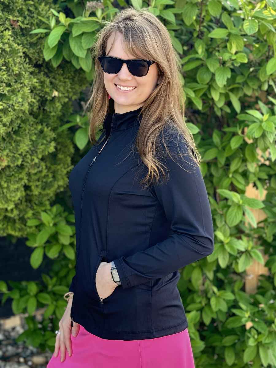 Jacqui Black Pro Full Zip Jacket