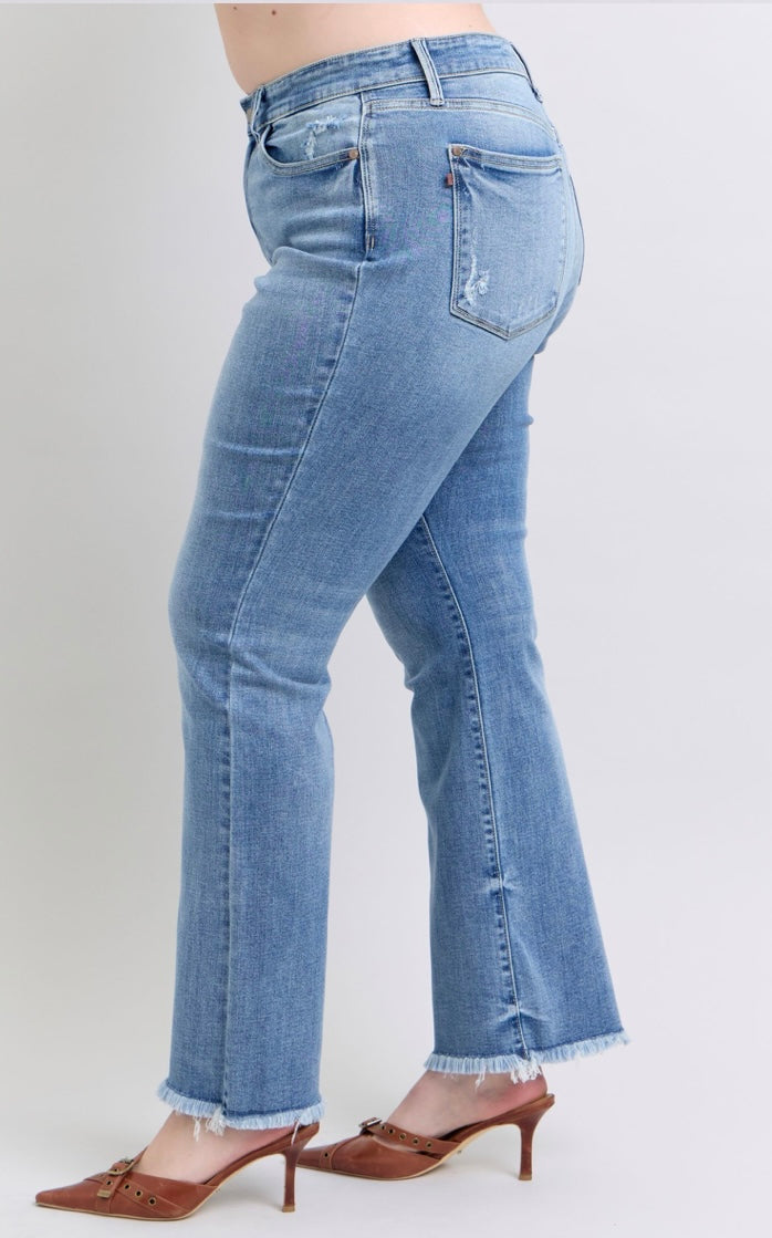 PLUS DOLLY BOOTCUT HIGH WAIST JEANS