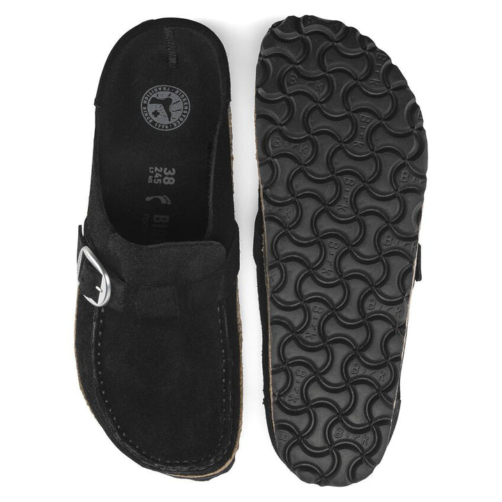 BUCKLEY BLACK SUEDE LEATHER CLOG