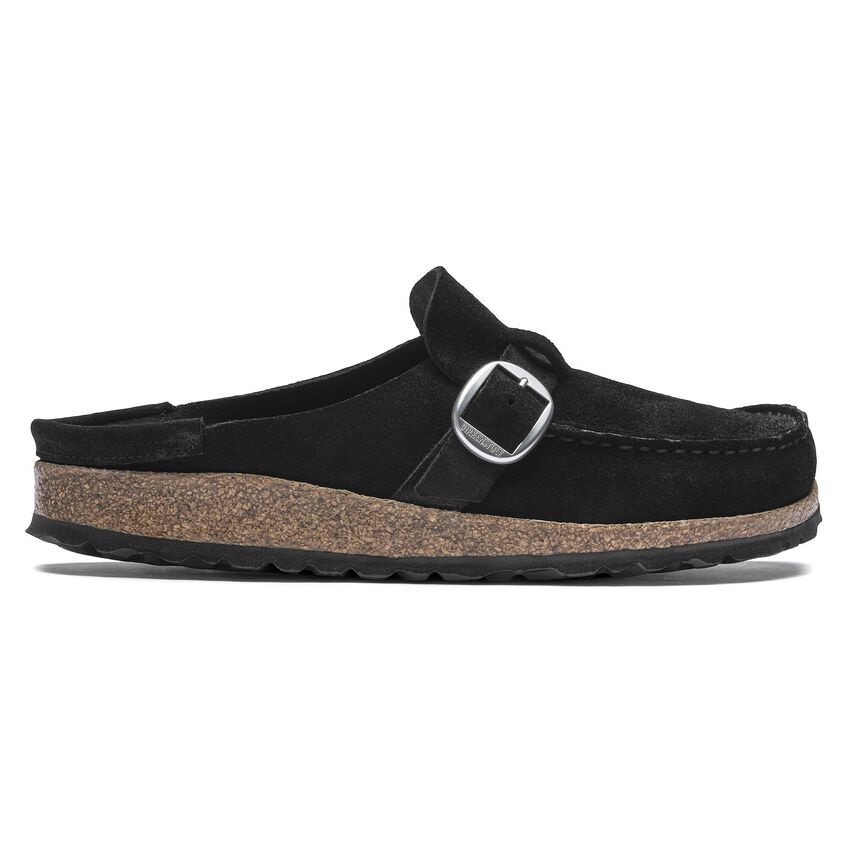 BUCKLEY BLACK SUEDE LEATHER CLOG