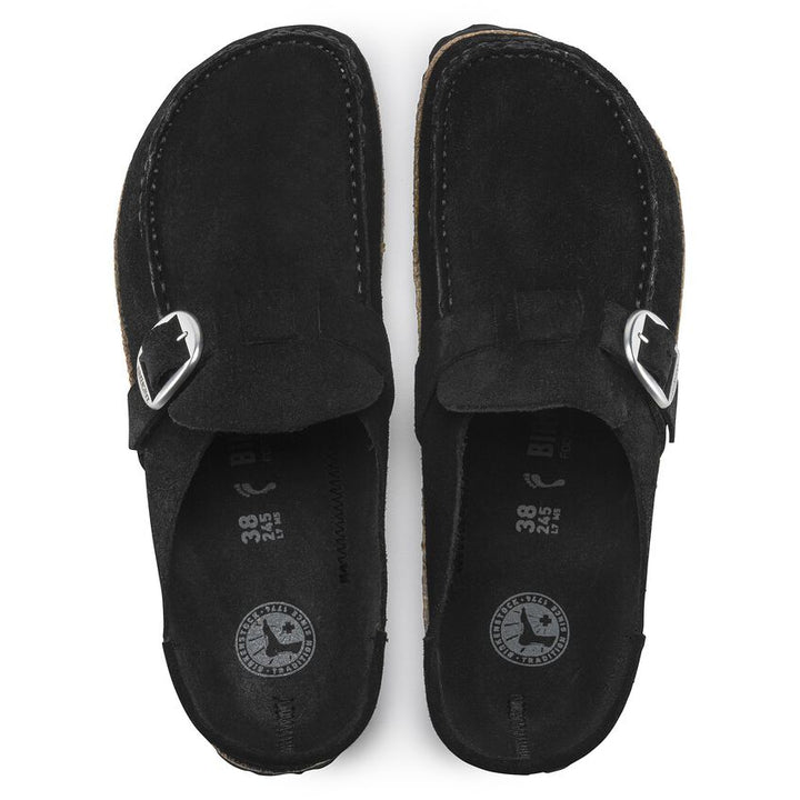 BUCKLEY BLACK SUEDE LEATHER CLOG