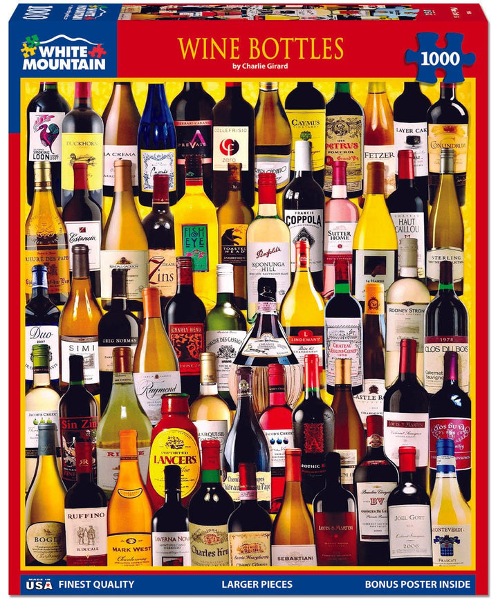 WINE BOTTLES 1000 PIECE PUZZLE