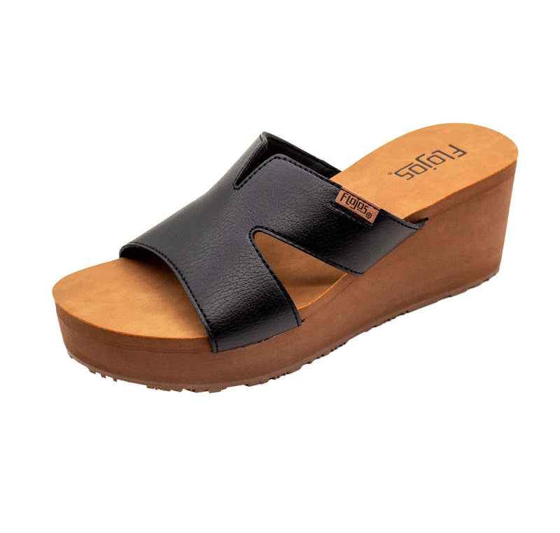 ARLETT BLACK WEDGE SANDAL