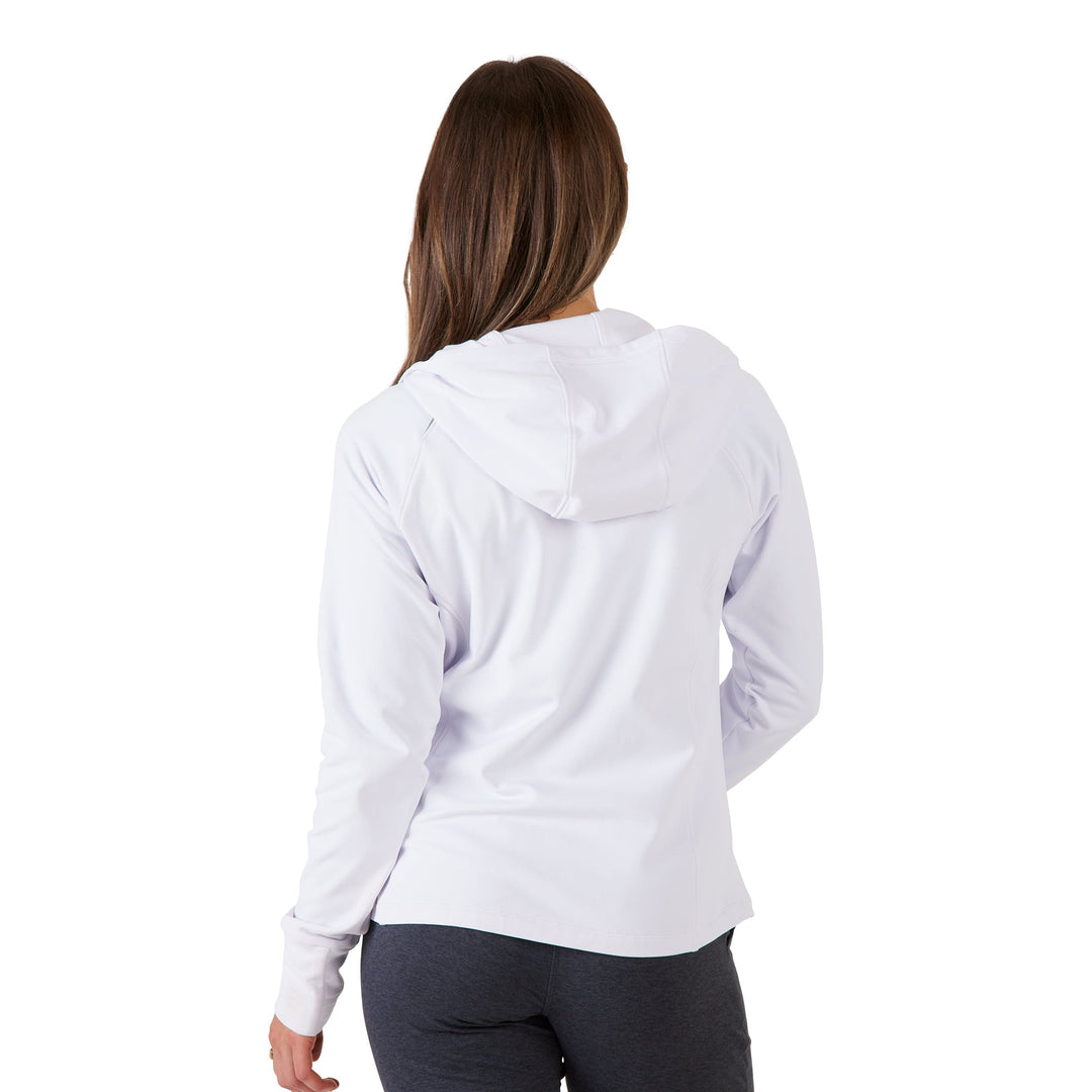 WHITE WEEKENDER FULL ZIP HOODIE
